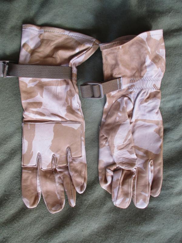 UK afghan ISSUE desert dpm LEATHER SHOOTING SNIPER COMBAT GLOVES size 10 large