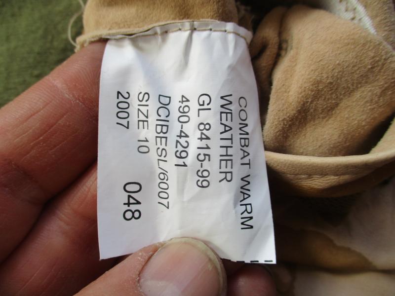 UK afghan ISSUE desert dpm LEATHER SHOOTING SNIPER COMBAT GLOVES size 10 large