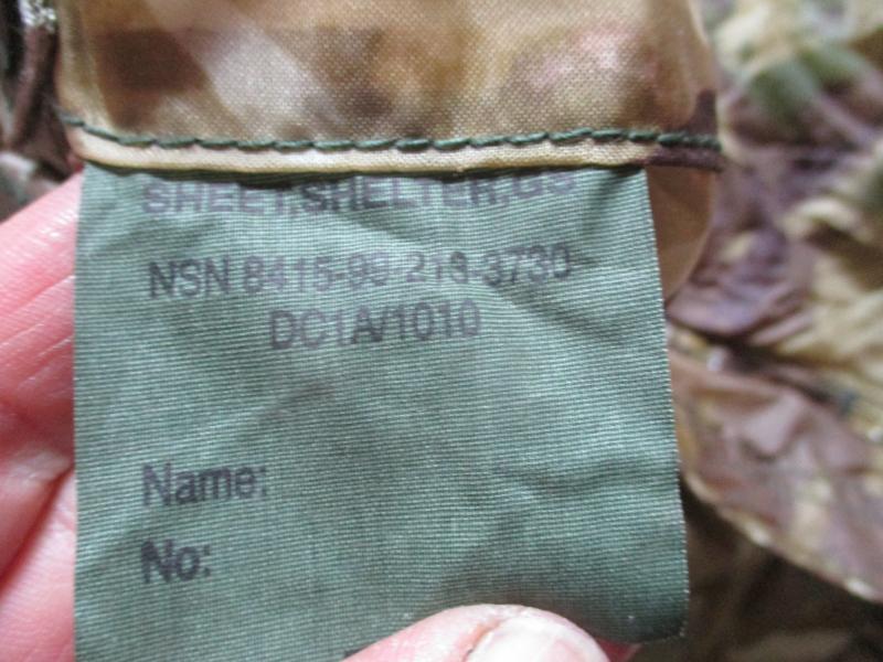 GENUINE BRITISH ISSUE mtp multicam BASHA SHELTER SHEET TENT WATERPROOF TARP +BAG