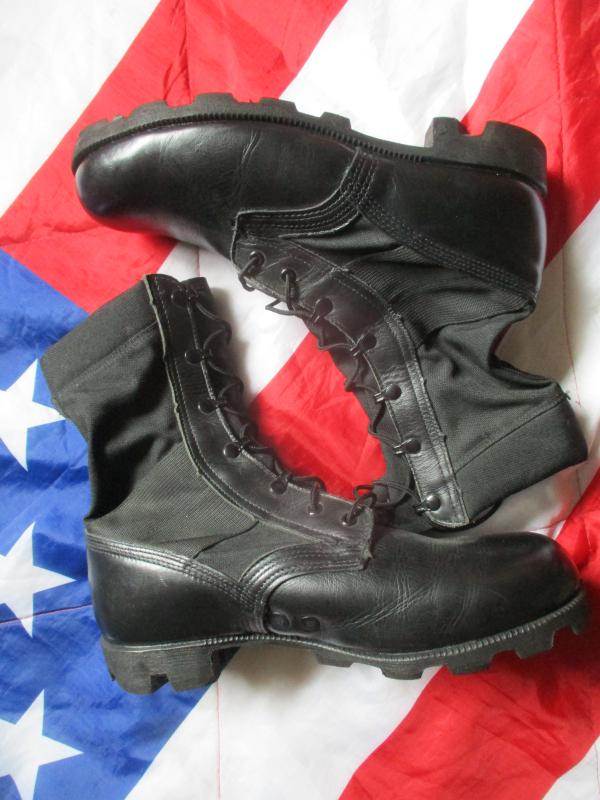 GENUINE usARMY ISSUE 1990 2nd pattern JUNGLE COMBAT black BOOTS usa 10.5uk 10 xw