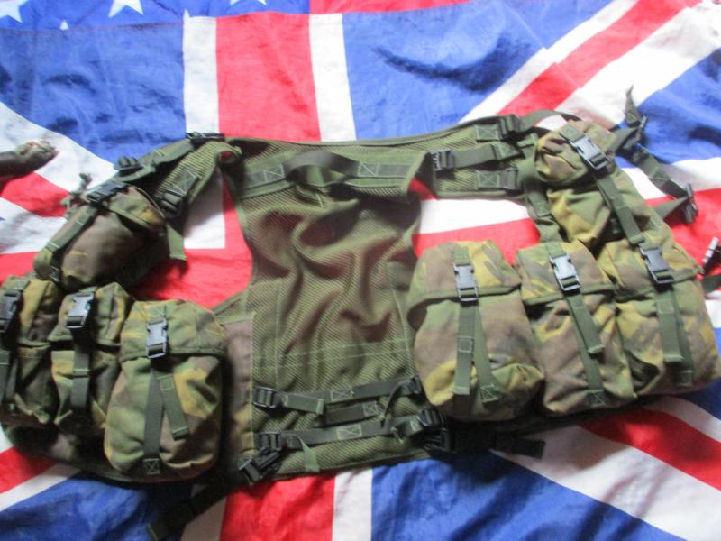 UK DPM camo PLCE OPS CTR CHEST WEBBING GP WAISTCOAT LBV VEST LBE