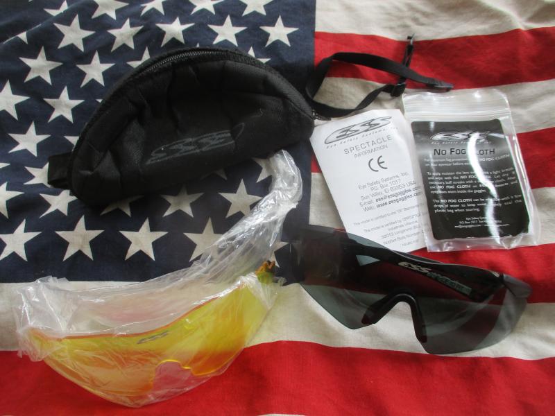 GENUINE USA ESS ICE balistic Combat SUNGLASSES SUN GLASSES black NEW
