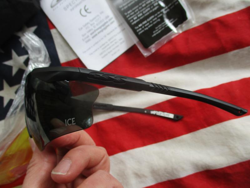 GENUINE USA ESS ICE balistic Combat SUNGLASSES SUN GLASSES black NEW