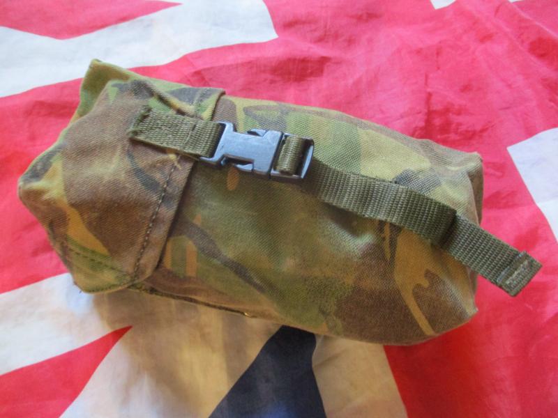 ORIGINAL old skool 80s - 90s era ARKTIS dpm camo SINGLE TRIPLE REAR POUCH SET