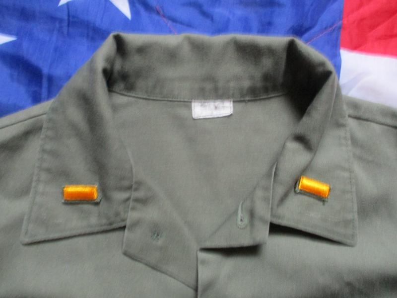 ORIGINAL US ARMY ISSUE VIETNAM WAR OG green UTILITY SHIRT L - XL