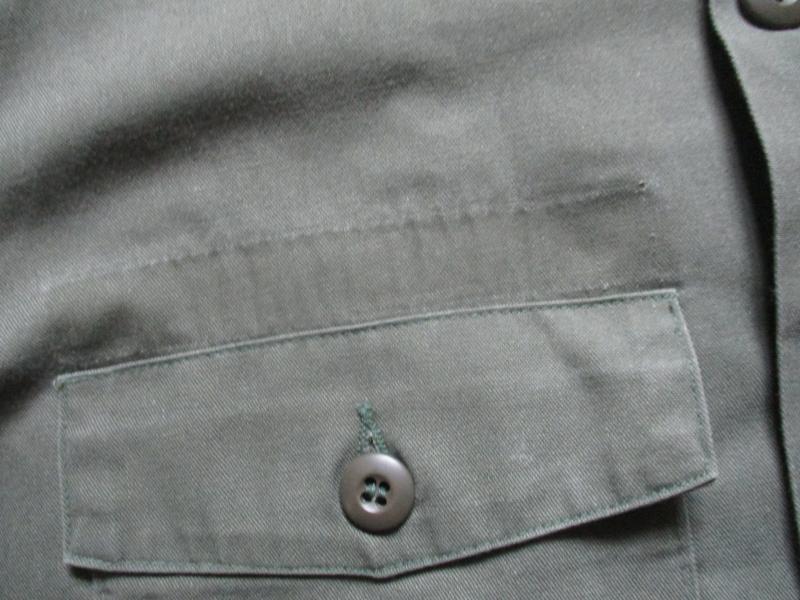 ORIGINAL US ARMY ISSUE VIETNAM WAR OG green UTILITY SHIRT L - XL