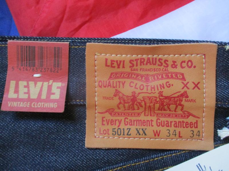 RARE VINTAGE FASHION LVC 1996 MADE IN USA LEVIS 501 Z XX BIG E cone mills RED LINE SELVAGE blue DENIM JEANS 34 X 34
