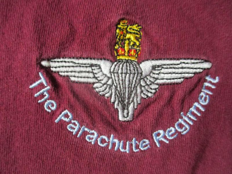 THE PARACHUTE REGIMENT AIRBORNE PARA paratrooper MAROON T shirt XL