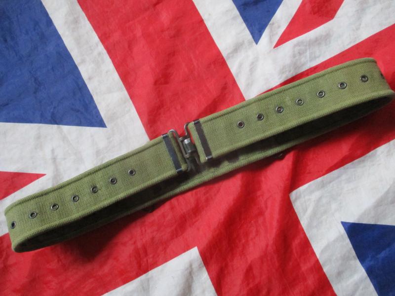 BRITISH ARMY / PARACHUTE REGIMENT 58 PATTERN WEBBING BELT large to xl up to 42