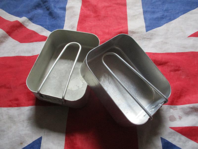 GENUINE BRITISH ARMY issue MESS TIN SET