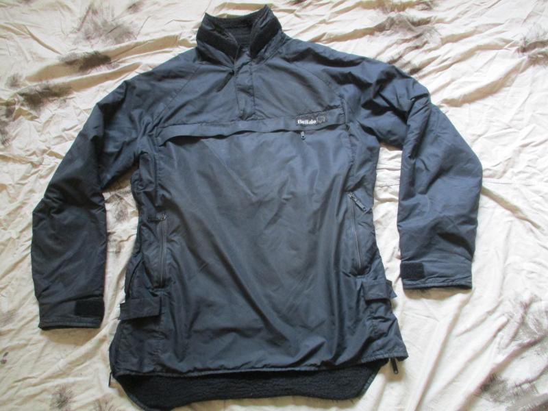 GENUINE BUFFALO SPECIAL 6 professional range PERTEX & FLEECE SHIRT black 42 medium
