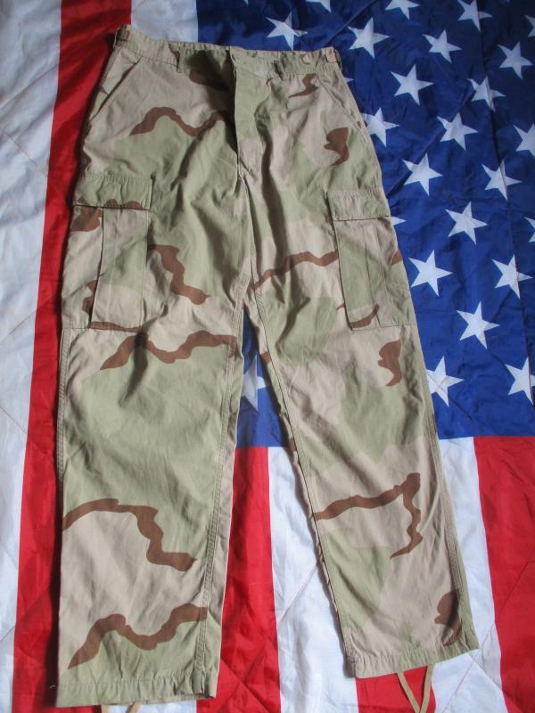 1995 USA us Army / usmc AMERICAN issue 2nd type TRI desert CAMO BDU combat PANTS TROUSERS Medium Rregular