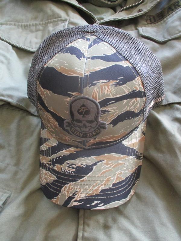 ZERO FOXTROT usa VIETNAM WAR tiger stripe CAMO mesh back BASEBALL CAP new