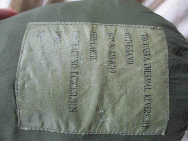 BRITISH ARMY issue softy PERTEX ARCTIC THERMAL desert od TROUSERS PANTS Large