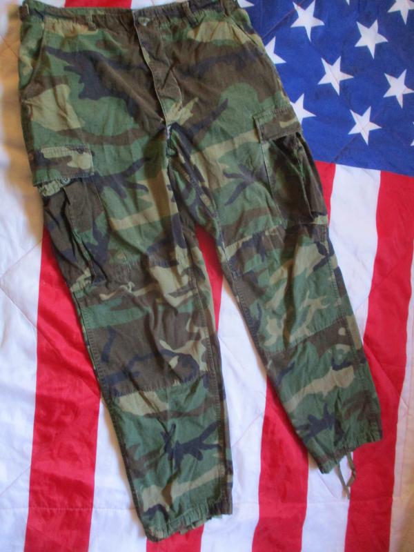 GENUINE US ARMY / NAVY / USMC issue USA AMERICAN M81 woodland CAMO BDU combat PANTS TROUSERS M/R 100% COTTON JUNGLE TYPE