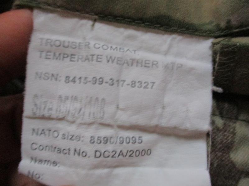 BRITISH ARMY ISSUE MTP CAMO combat cargo pcs TROUSERS large 36