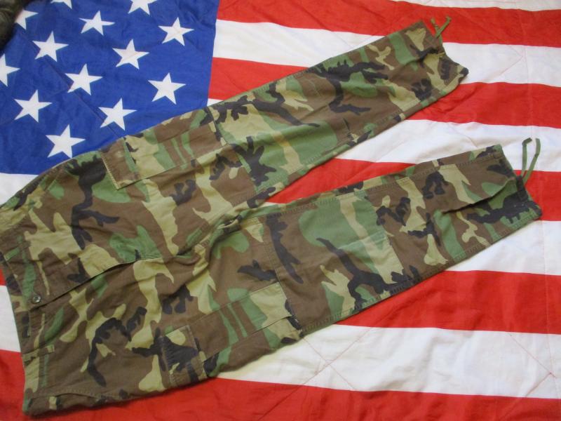 GENUINE issue USA us AMERICAN M81 woodland CAMO BDU combat PANTS TROUSERS M / L