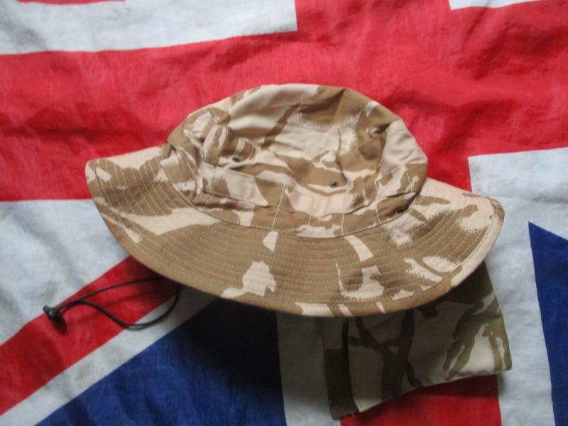 NEW GENUINE BRITISH ARMY AFGHANISTAN WAR issue desert dpm BUSH BOONIE HAT medium