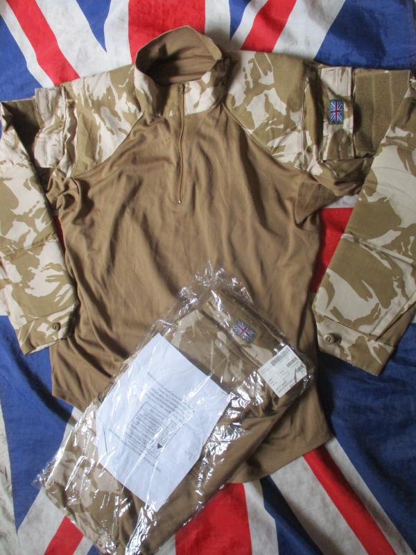 BRITISH ARMY ISSUE desert dpm ubac ubacs UNDER BODY ARMOUR COMBAT SHIRT new Large