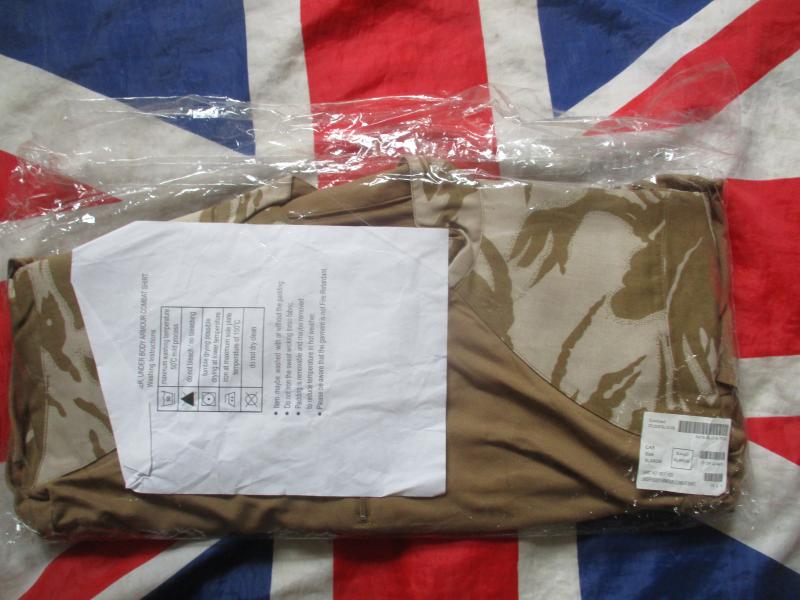 BRITISH ARMY ISSUE desert dpm ubac ubacs UNDER BODY ARMOUR COMBAT SHIRT new XL