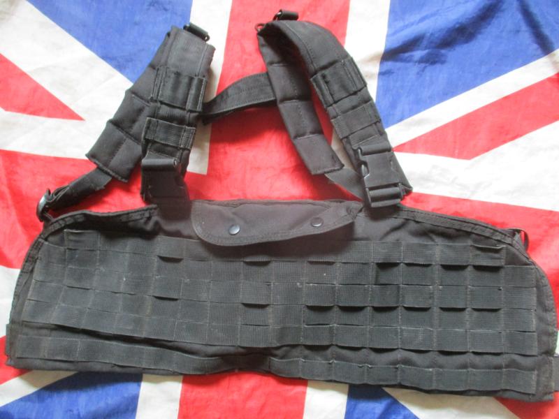 BULLDOG TACTICAL UK molle COMMANDO CHEST WEBBING HARNESS RIG SF BLACK