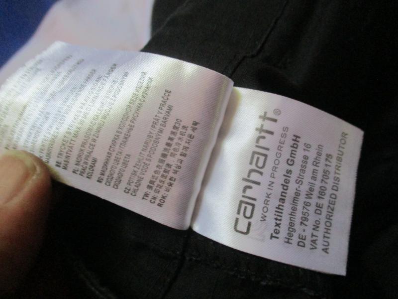 CARHARTT USA US BDU M65 aviation CARGO COMBAT TROUSERS black 38 w X 28.5 L