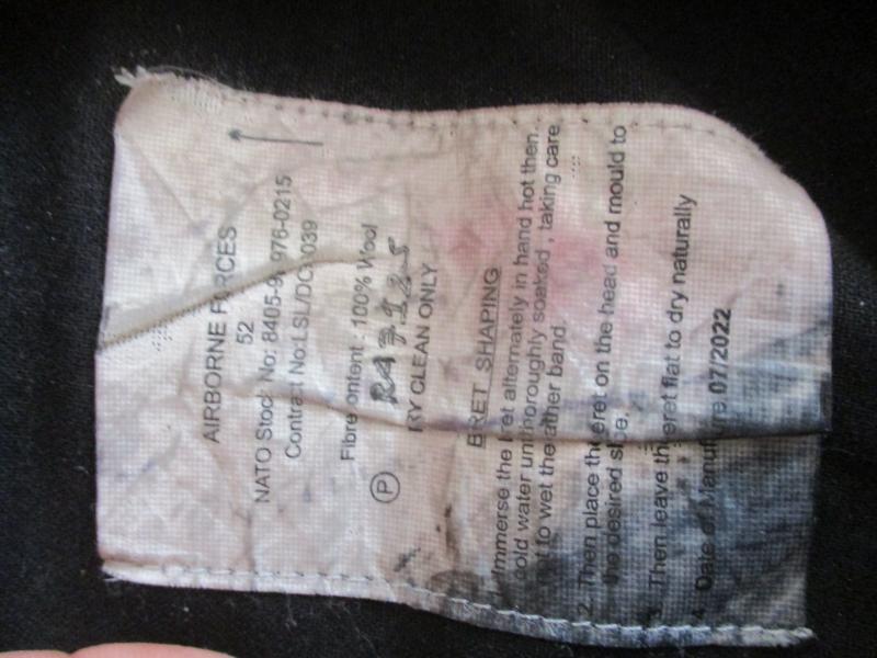 genuine issue PARACHUTE REGIMENT AIRBORNE MAROON BERET leather band para ally SHAPED