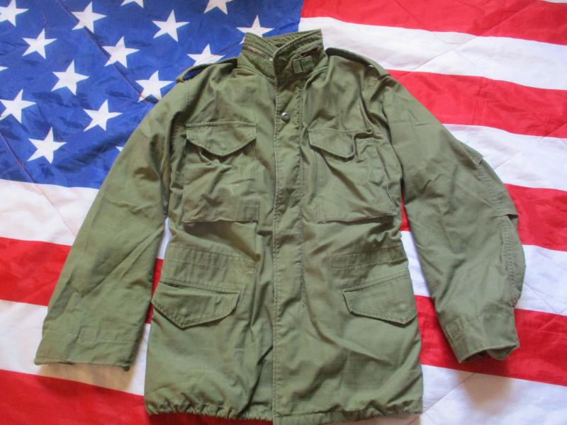 Genuine US ARMY ISSUE VIETNAM WAR OG 107 usa M65 COAT COMBAT jacket XS /R to Small SIZE