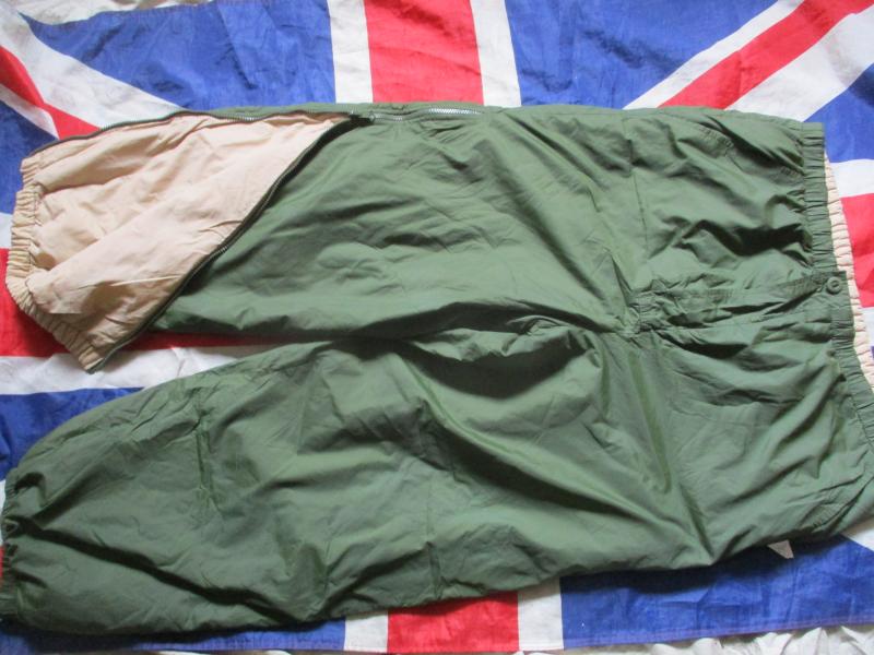 real BRITISH ARMY issue softy PERTEX ARCTIC THERMAL desert od TROUSERS PANTS