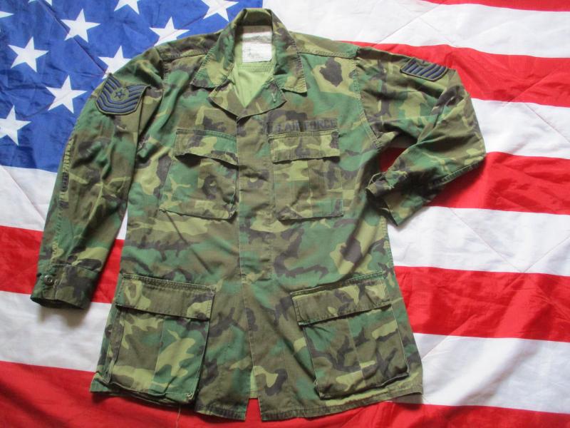 1981 US ARMY USAF rdf VIETNAM WAR ERDL brown CAMO Jungle combat JACKET COAT