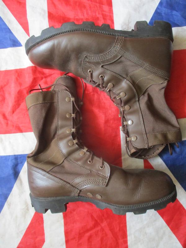 GENUINE wp BRITISH ARMY UKSF sas ISSUE JUNGLE COMBAT BOOTS mtp brown UK 9 L