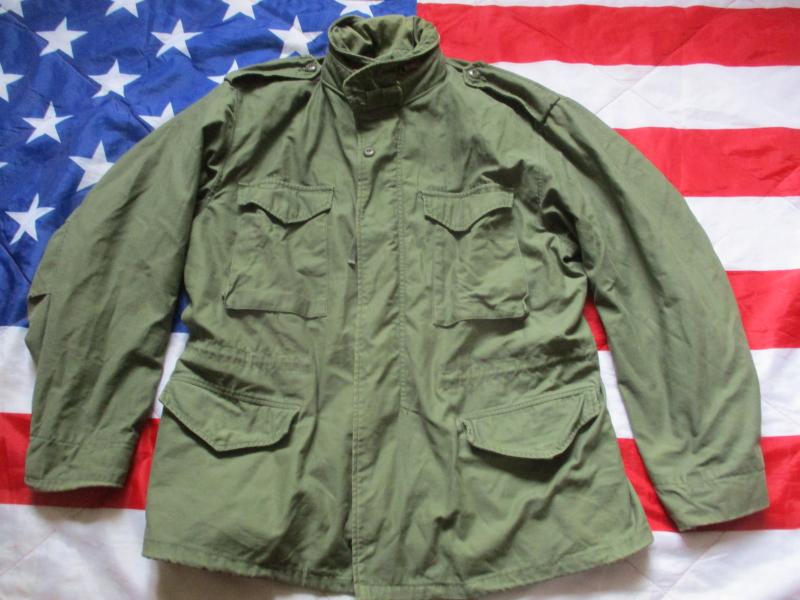 GENUINE 1978 US ARMY ISSUE usa M65 COAT COMBAT jacket VIETNAM WAR OG107 LARGE /R