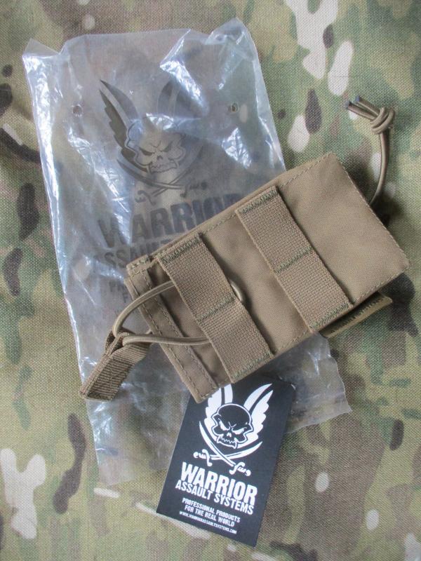 WARRIOR ASSAULT SYSTEMS uk MOLLE single AK 7.62/ 556mm pmag POUCH COYOTE TAN new
