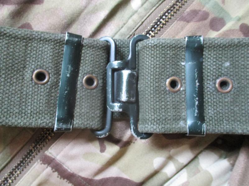 real BRITISH ARMY / PARACHUTE REGIMENT ISSUE 58 PATTERN WEBBING BELT falklands