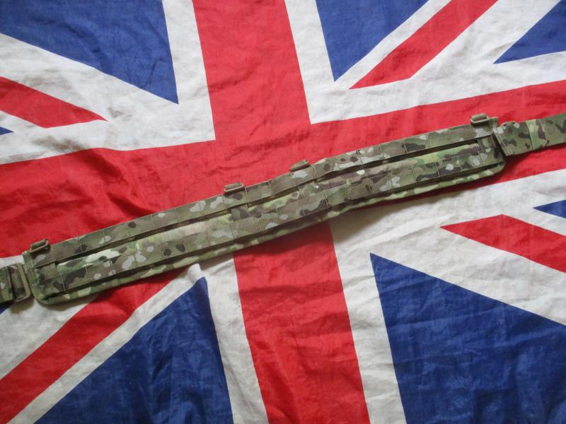 BRITISH TACTICAL 2 row padded MOLLE BATTLE / SHOOTERS BELT CRYE MULTICAM new