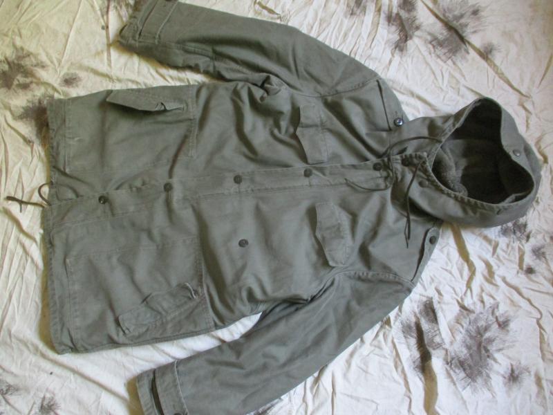 VINTAGE 1980 GERMAN ARMY bw moleskin grey WINTER PARKA JACKET COAT