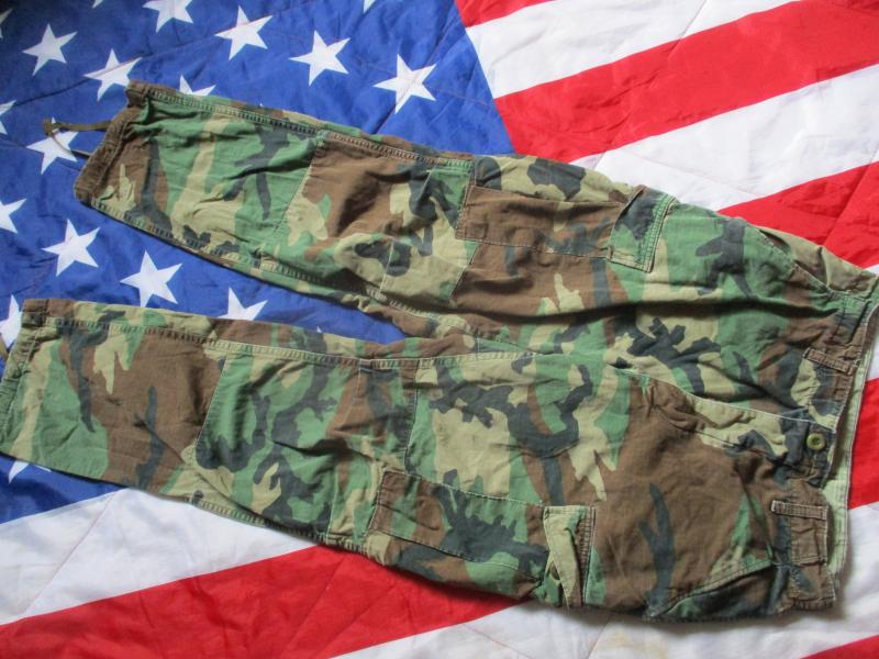 GENUINE issue USA us AMERICAN M81 woodland CAMO BDU combat PANTS TROUSERS S/R