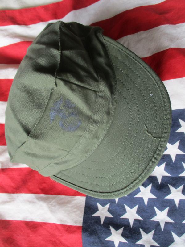 1988 USA made USMC US MARINE marines VIETNAM OG GREEN utility CAP HAT COVER medium NEW