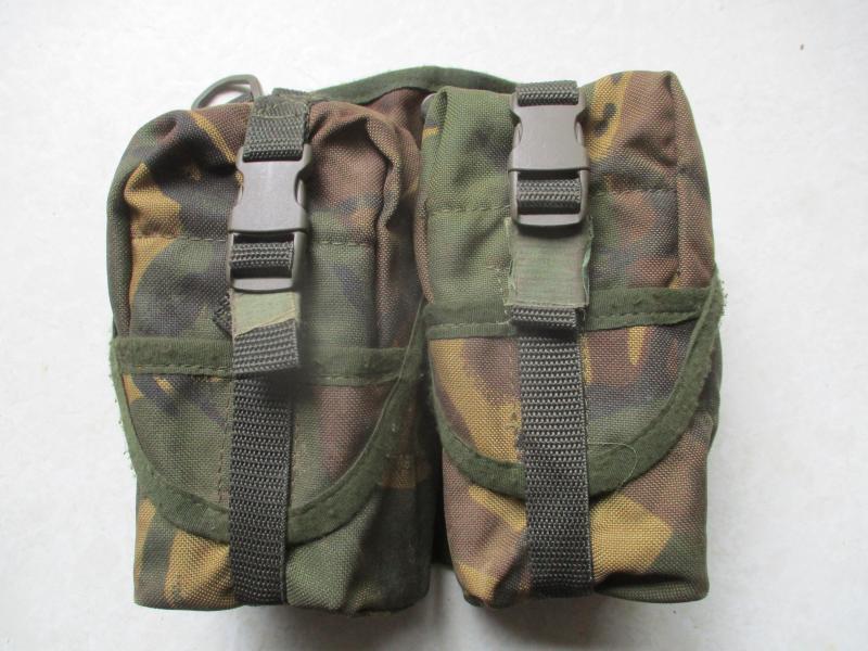 ORIGINAL old skool ARKTIS PLCE dpm DOUBLE 5.56MM AMMO POUCH holds 6 MAGS WEBBING POUCH