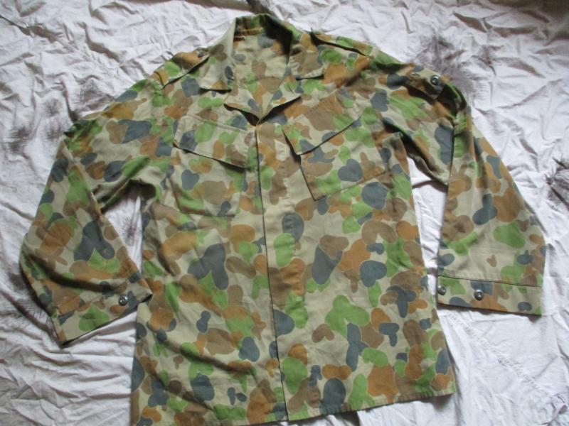 GENUINE issue AUSTRALIAN army JUNGLE AUSCAM DPU camo COMBAT SHIRT medium - large