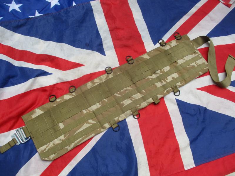 OLD SKOOL desert dpm ddpm MOLLE belt HIPPO PAD airborne WEBBING roll pin buckle