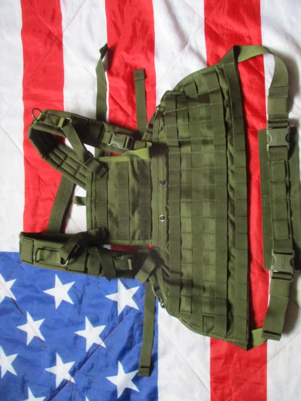 BLACKHAWK molle strike COMMANDO CHEST HARNESS RIG PLATE CARRIER uksf og green