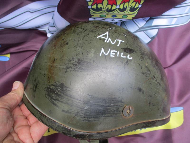 m76 FALKLANDS WAR era PARACHUTE REGIMENT PARATROOPER AIRBORNE FORCES PARA HELMET ex p company one