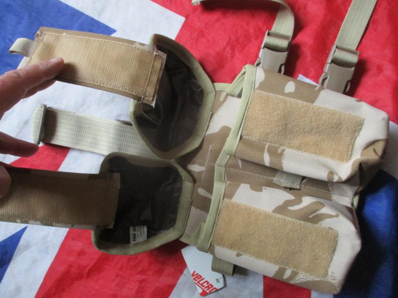 HM SUPPLIES OLD SKOOL WEBBING Desert dpm ddpm DROP LEG double plce mag / ammo POUCH POUCH NEW