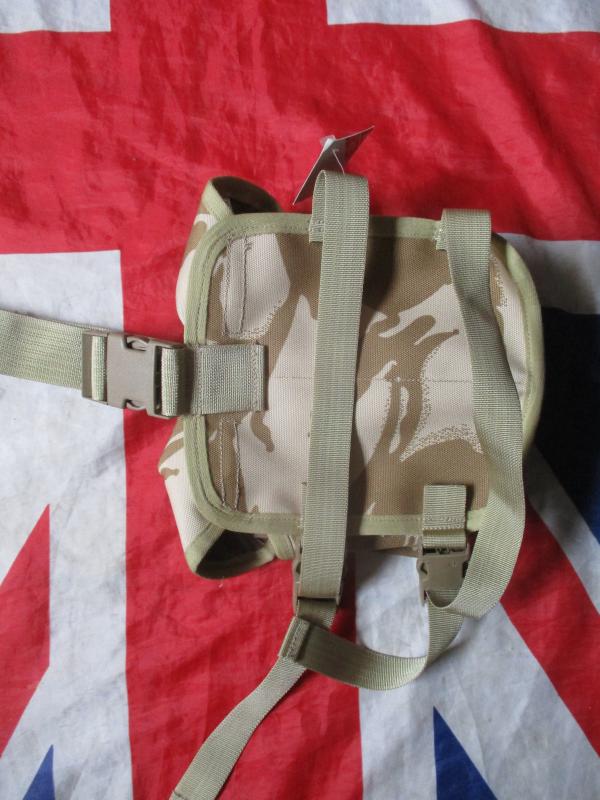 HM SUPPLIES OLD SKOOL WEBBING Desert dpm ddpm DROP LEG double plce mag / ammo POUCH POUCH NEW