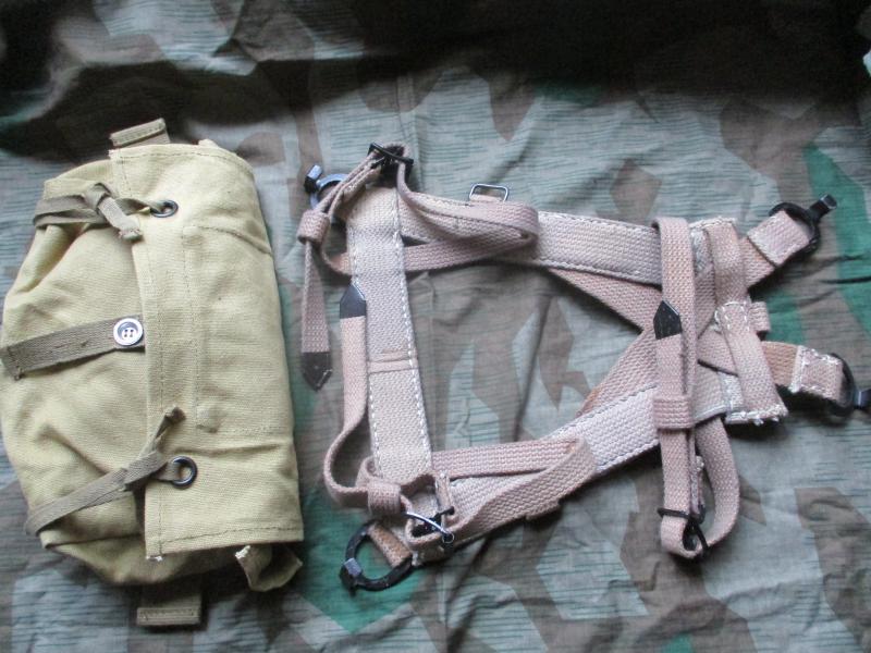 repo WW2 GERMAN DAK AFRIKAKORPS / LATE WAR army wss A FRAME & BAG re-enactor