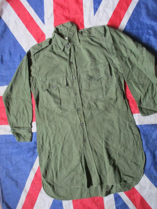 GENUINE BRITISH ARMY SAS ISSUE airtex OG JUNGLE TROPICAL COMBAT SHIRT WW2 BORNEO MALAYA