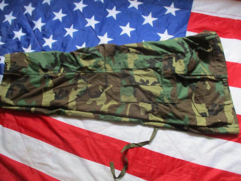 1985 dated US ARMY issue USA AMERICAN M81 woodland CAMO M65 Combat PANTS TROUSERS bdu Large