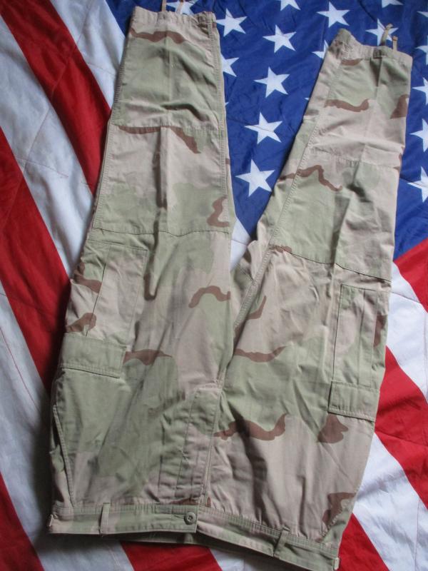 1997 USA us army usmc AMERICAN issue TRI desert CAMO BDU combat PANTS TROUSERS Large Long