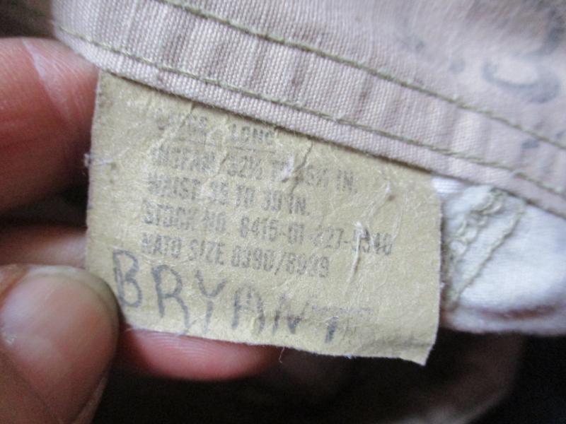 1997 USA us army usmc AMERICAN issue TRI desert CAMO BDU combat PANTS TROUSERS Large Long